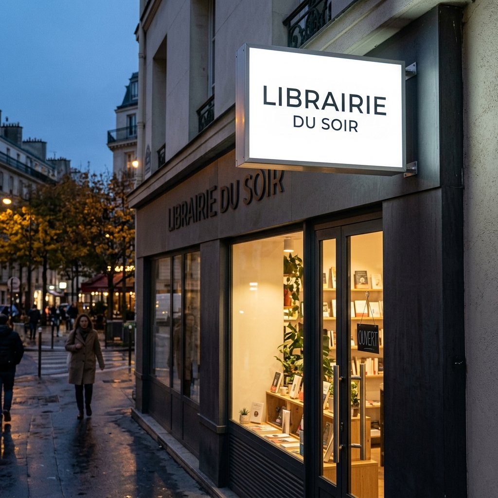 Caisson lumineux enseigne de façade