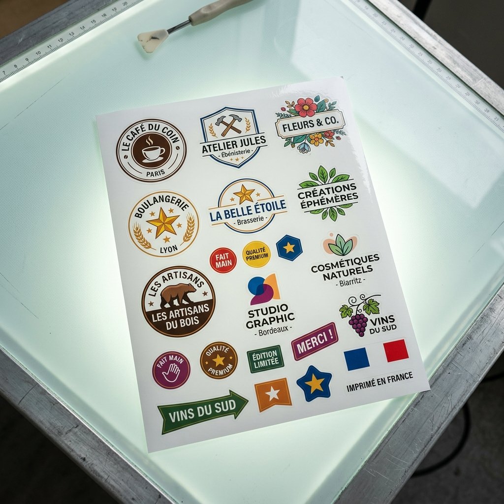 Stickers autocollants personnalisés découpe