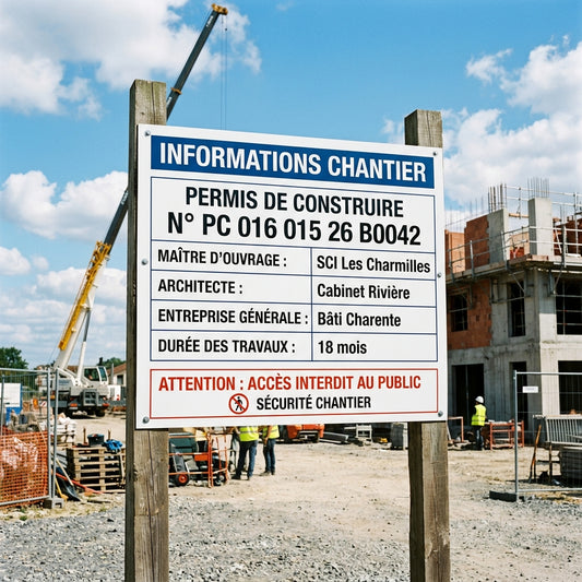 Panneau de chantier Dibond