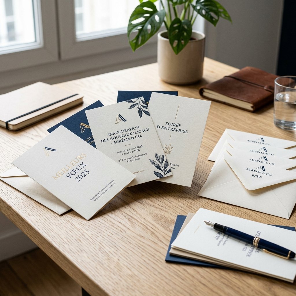 Faire-part et invitations d'entreprise imprimés